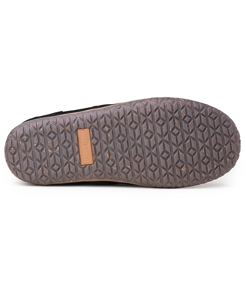 Minnetonka Men's Tilden Suede Indoor/Outdoor Slippers