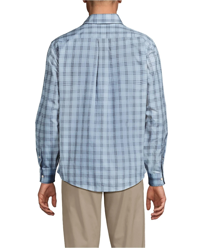 Lands' End Big & Tall Traditional Fit No Iron Twill Shirt