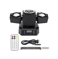 Artudatech 5-in-1 Rotating Disco Ball Light with Rgbw, Laser, Strobe & Dmx Control