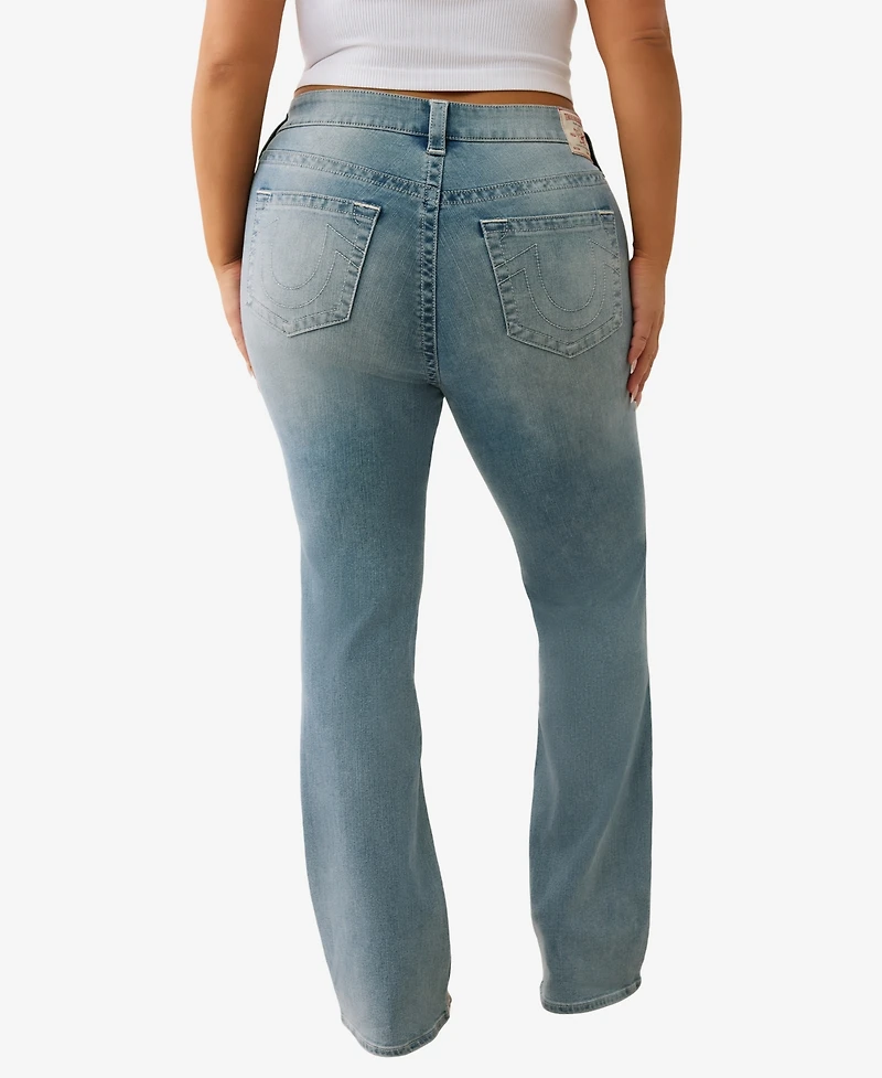 True Religion Plus Billie Straight Mid Rise Jeans
