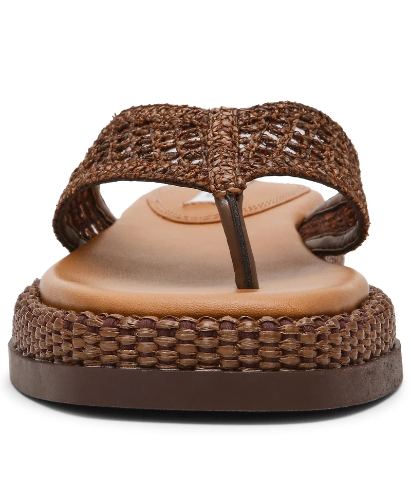 Steve Madden Women's Bella Flatform Slip-On Thong Sandals