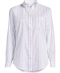 Lands' End Women's No Iron Pinpoint Mens Fit Shirt