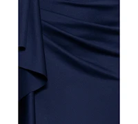 Xscape Petite One-Shoulder Ball Gown