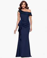 Xscape Petite One-Shoulder Ball Gown