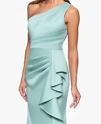 Xscape Petite One-Shoulder Ball Gown