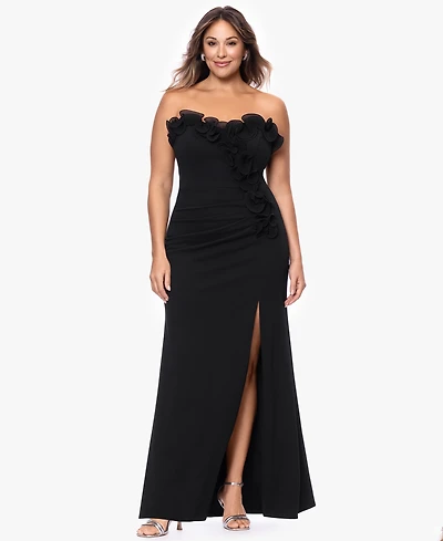 Xscape Plus-Size Strapless Sweetheart Ball Gown