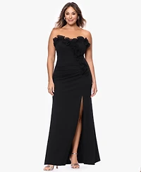 Xscape Plus-Size Strapless Sweetheart Ball Gown