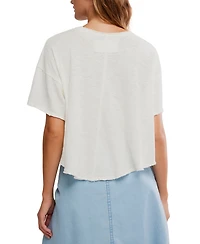 Free People Women's Elsie Swing Short-Sleeve Crew Neck T-Shirt