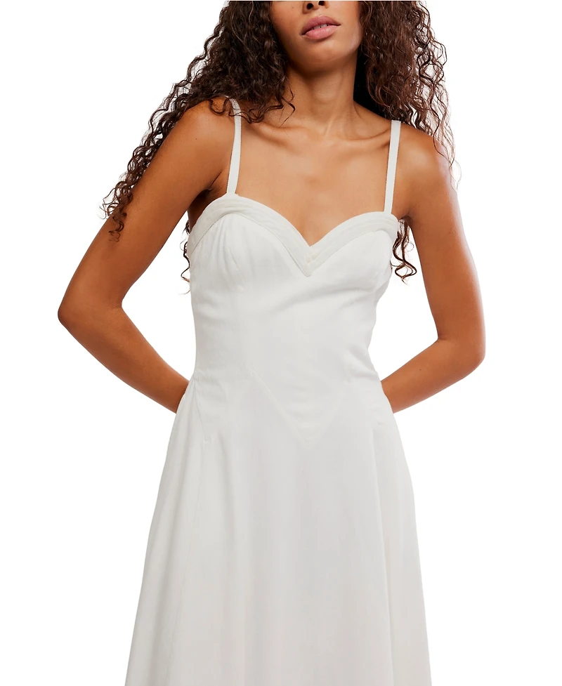 Free People Women's Another Season Sweetheart Neck Midi Dress