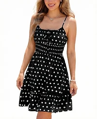 Cupshe Women's V-Neck Pull-On Closure Unlined Vacation Dress