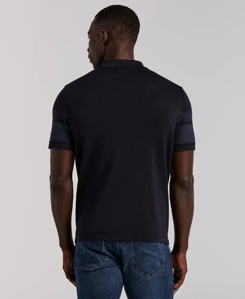 Perry Ellis Men's Textured Button Front Shirt