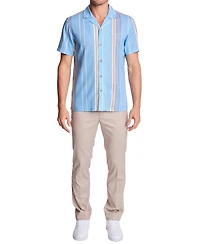 Paisley & Gray Men's Camp Collar Stripe Shirt