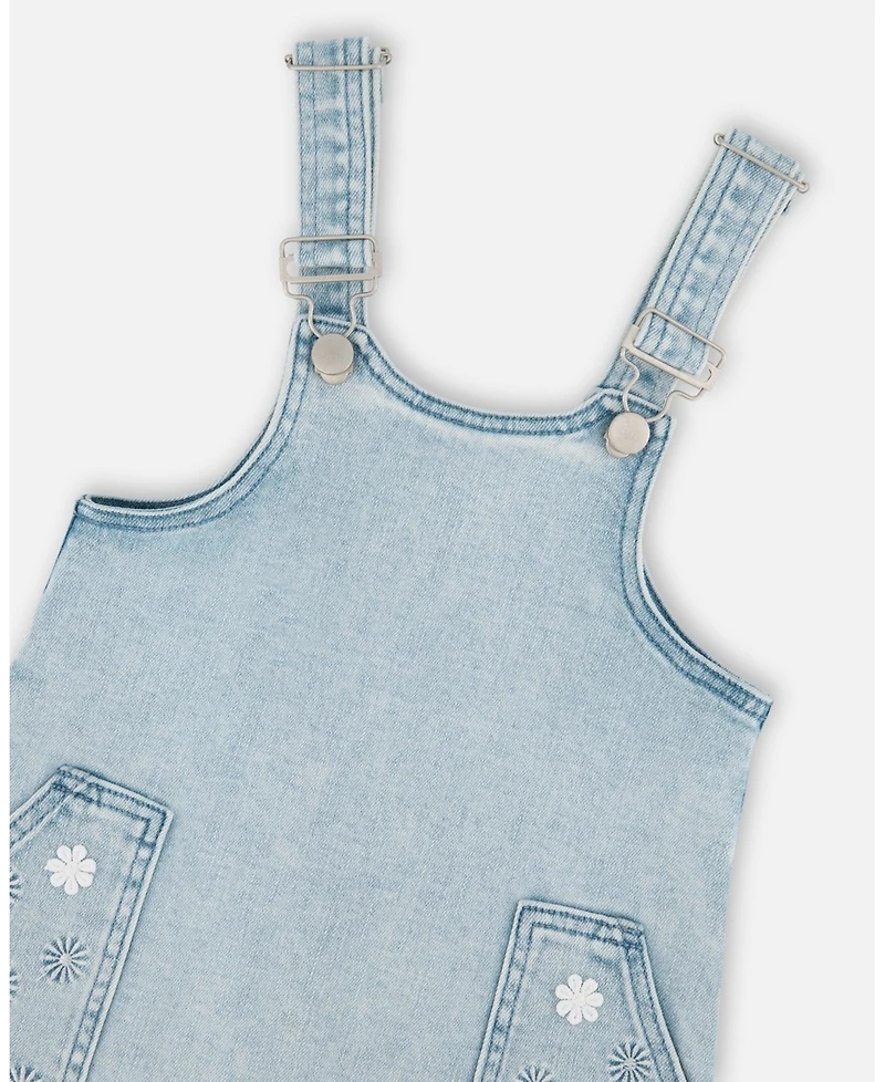 Deux par Girl Light Denim Overall Dress - Child