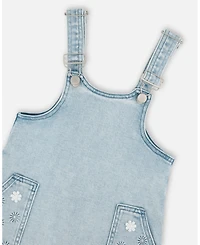 Deux par Girl Light Denim Overall Dress - Child