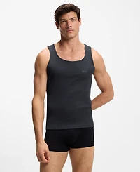 Hugo Boss Men's Rib Vest, 3-Pack