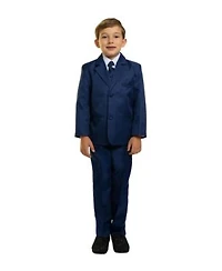 Peanut Butter Collection Toddler Boys Joey 5 Piece Shirt Tie Jacket Vest Pants Suit Set