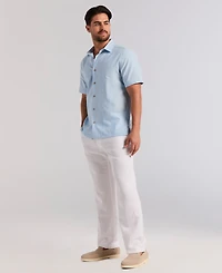 Cubavera Men's Slub Texture Panel Classic-Fit Shirt