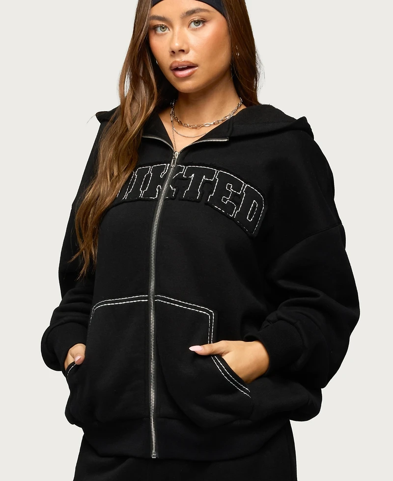 Edikted Womens Forever Oversized Hoodie