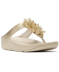 FitFlop Women's Fino Bead Cluster Toe Post Slip-On Sandals