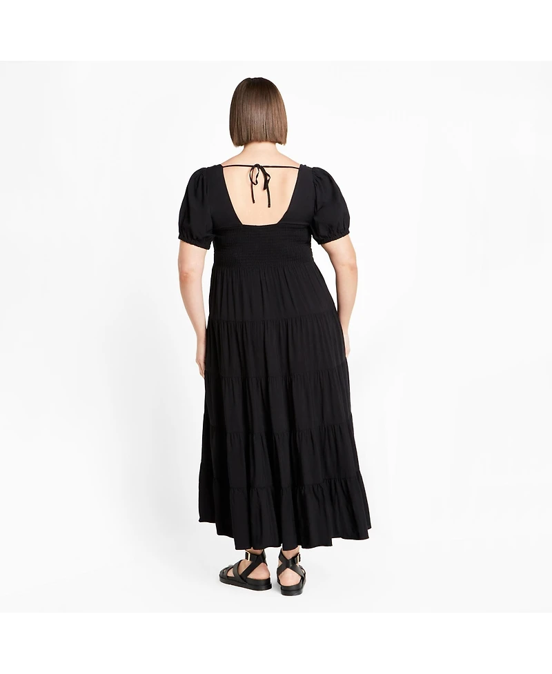 City Chic Women's Plus Mila Plain Dress