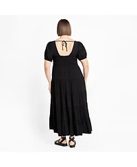 City Chic Women's Plus Mila Plain Dress