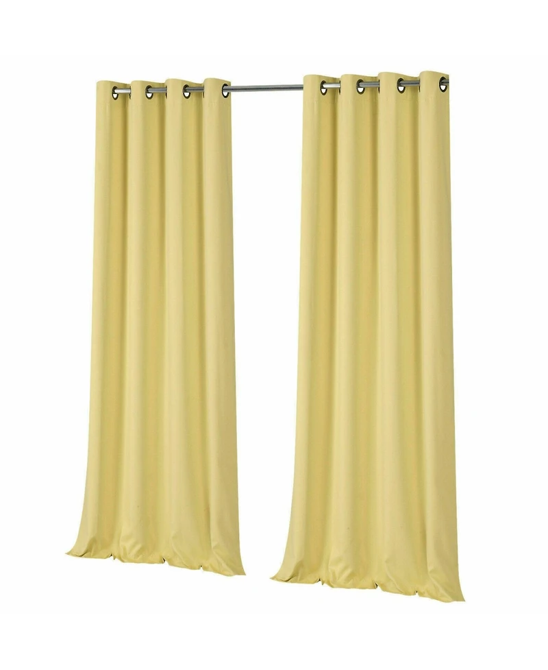 GoodGram 2 Pack: Hotel Thermal Grommet 100% Blackout Curtains - 52 in. W x L