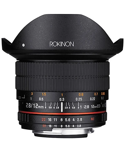 Rokinon 12mm F2.8 Full Frame Fisheye, Manual Focus Lens for Canon Ef
