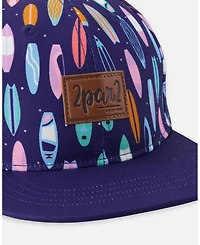 Deux par Deux Boy Cap Surfboard Print Toddler Child