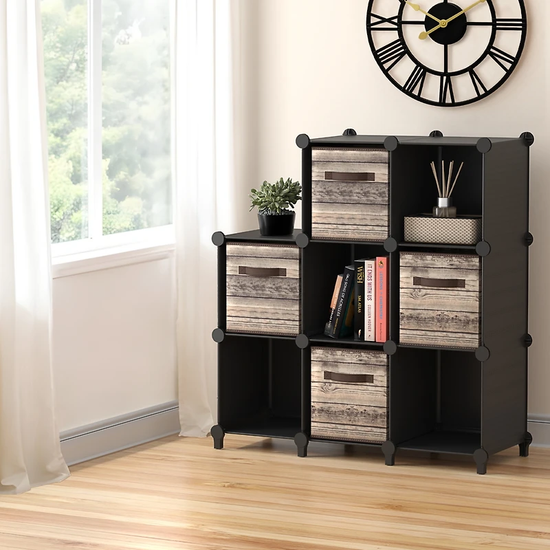 Sorbus -Cube Storage Organizer Cubby Shelf for Closet, Toys, Books, and More Space-Saving Bookshelf Bedroom, Living Room
