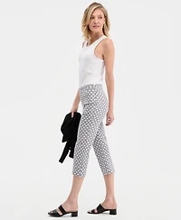 Jm Collection Women's Printed Pull-On Capri Pants, Macy's Exclusive