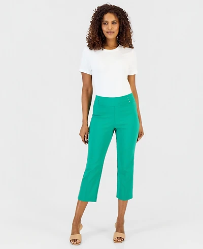 Jm Collection Women's Pull-On Capri Tummy-Control Pants, Exclusively at Macy's