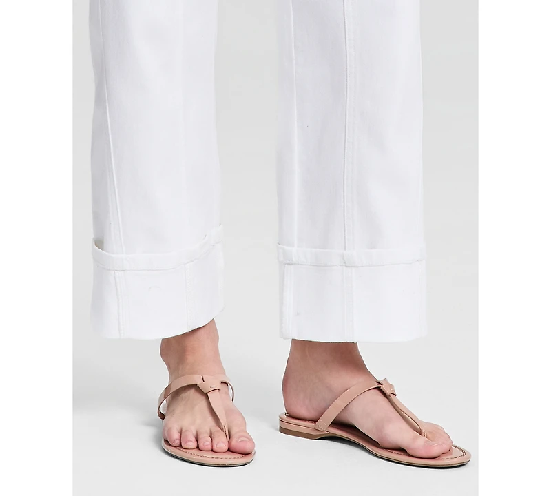 And Now This Women's High Rise Cuffed Wide-Leg Jeans, Macy's Exclusive