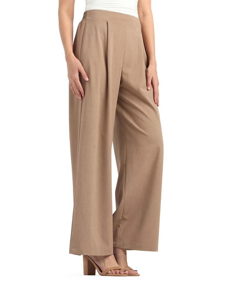 Bcx Women's Suiting Wide-Leg Pull-On Pants