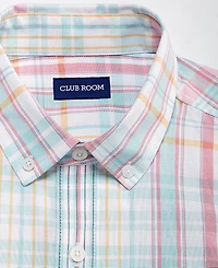 Club Room Men's Long-Sleeve Printed Oxford Shirt, Macy's Exclusive - Ox Lordy Plaid Yd