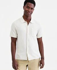 Club Room Men's Short-Sleeve Linen and Cotton Button Sweater Polo Shirt, Macy's Exclusive