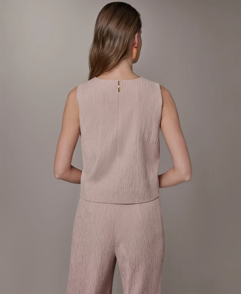 Donna Karan New York Women's Crewneck Crop Top