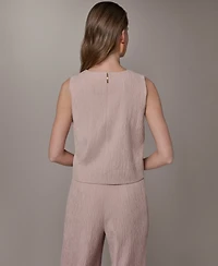 Donna Karan New York Women's Crewneck Crop Top