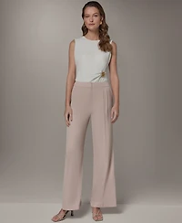 Donna Karan New York Women's High-Waist Wide-Leg Pants
