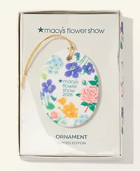 Macy's Flower Show Ceramic Ornament, Macy's Exclusive