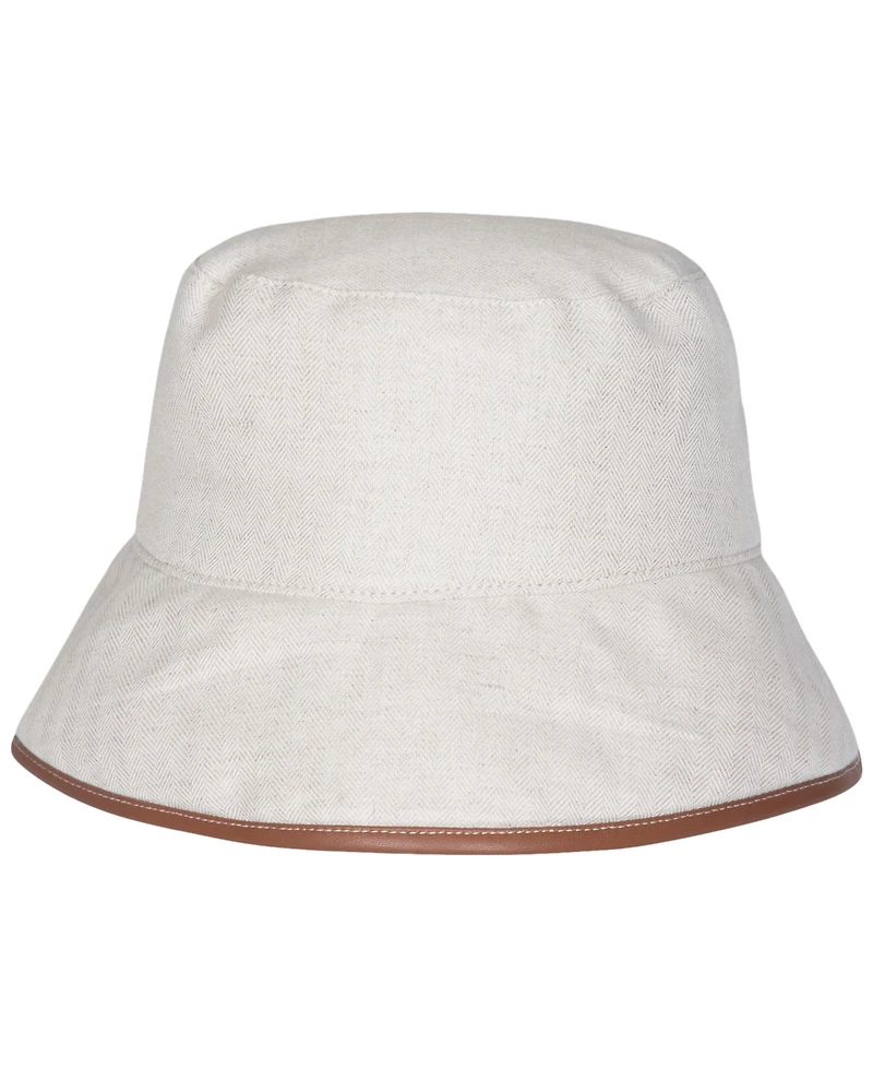 Lauren Ralph Lauren Herringbone Hotel Logo Bucket Hat