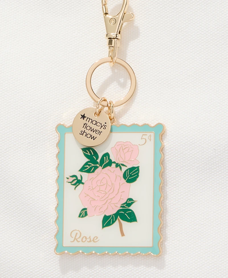 Macy's Flower Show Rose Enamel Bag Charm, Macy's Exclusive