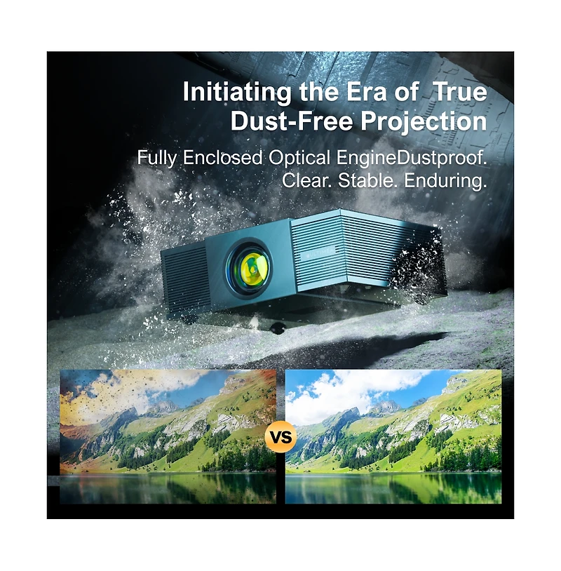 Ultimea Projector 4K Decoding 900 Ansi Lumens, 6D Keystone, Full Hd Native 1080P Projector Home Cinema, WiFi and Bluetooth 5.3 Proyector, Apollo P60