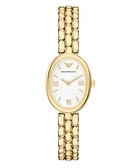 Emporio Armani Women's Quartz Two-Hand Gold Stainless Steel Watch, 28mm