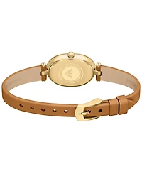 Emporio Armani Women's Quartz Two-Hand Brown Leather Watch, 28mm