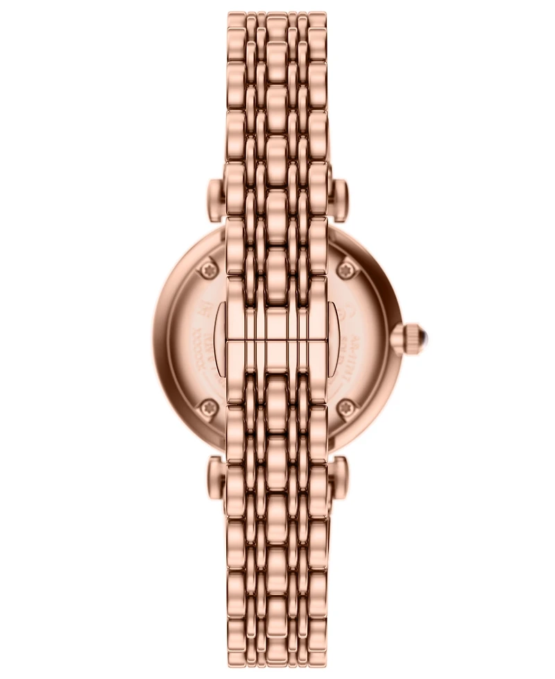 Emporio Armani Women's Quartz Two-Hand Rose Gold Stainless Steel Watch, 32mm