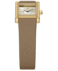 Emporio Armani Women's Quartz Two-Hand Leather Watch