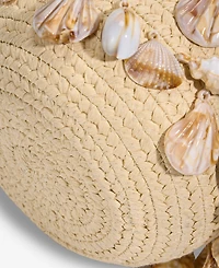 I.n.c. International Concepts Shell Embellished Straw Bucket Bag, Macy's Exclusive