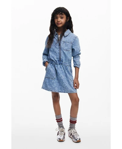 Desigual Girls Girls's Denim Cotton Dress