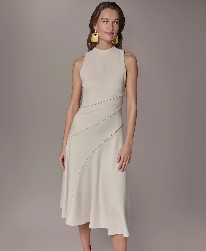 Donna Karan New York Women's Mock Neck Dress