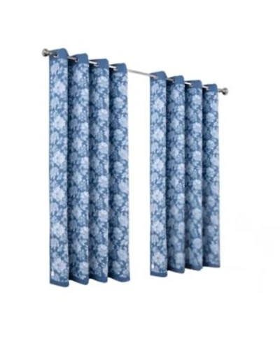 Olivia Gray 100 Polyester 190 Gsm Eloise Reversible Blackout Grommet Curtain Panel 54 X22 X 84 X22